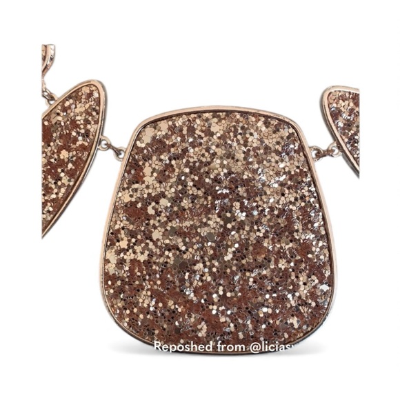 Aldo Rose Gold Sparkle Necklace - Picture 3 of 3